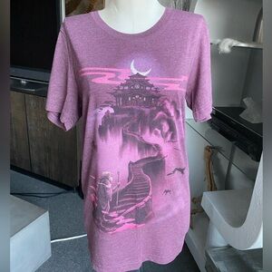 Earthbound Wizard Castle Gothic Nerd T Shirt metal goth rock fantasy gamer indie